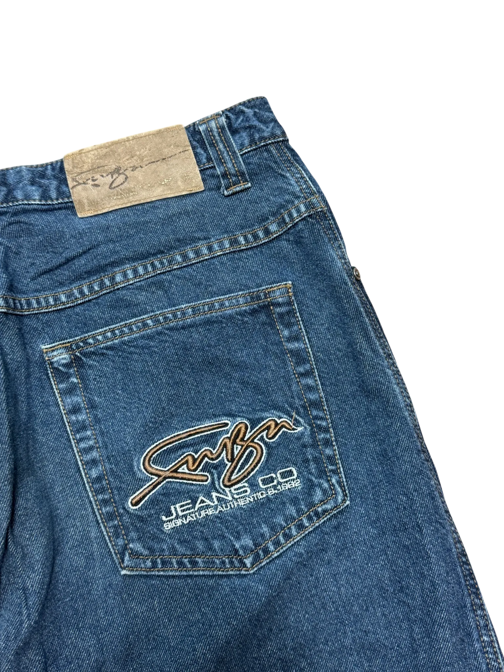 [V0690] Vintage y2k Fubu blaue baggy jeans