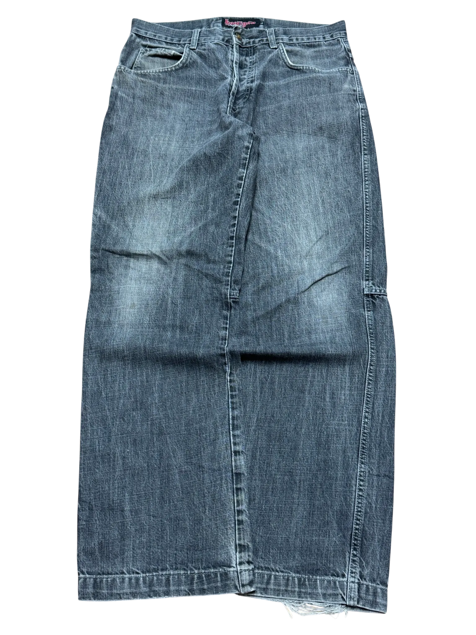 [V0913] Vintage y2k / 2000s Hooligan graue baggy jeans