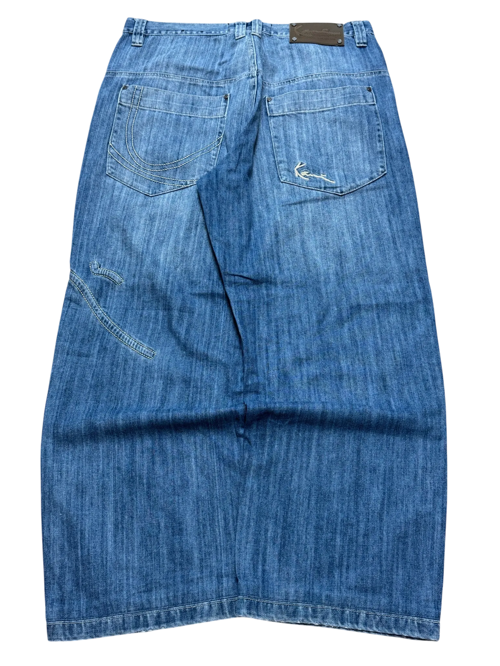 [V0874de] Vintage y2k Karl Kani blue baggy jeans