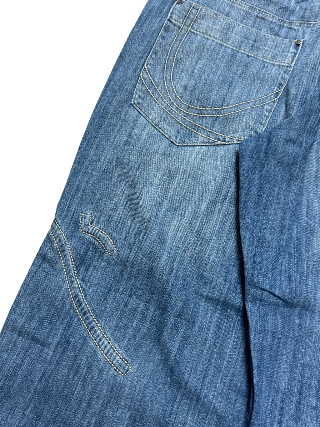 [V0874de] Vintage y2k Karl Kani blue baggy jeans