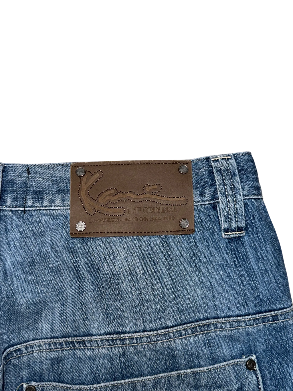 [V0874de] Vintage y2k Karl Kani blue baggy jeans