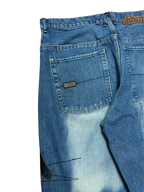 [V0815de] Vintage y2k Akademiks blaue baggy jeans