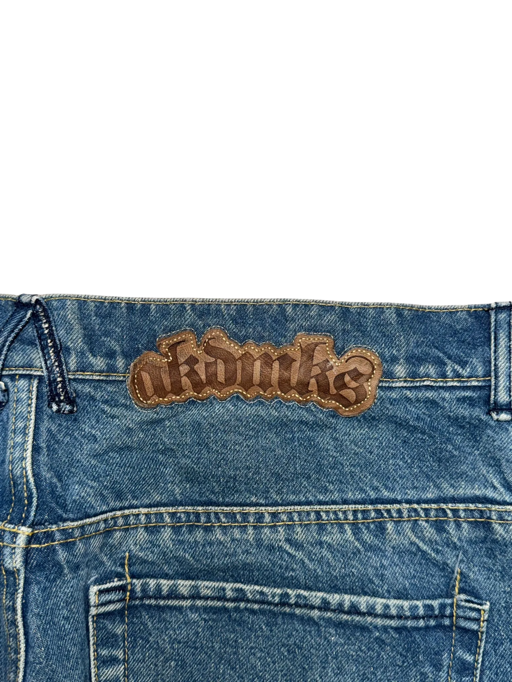 [V0815de] Vintage y2k Akademiks blaue baggy jeans