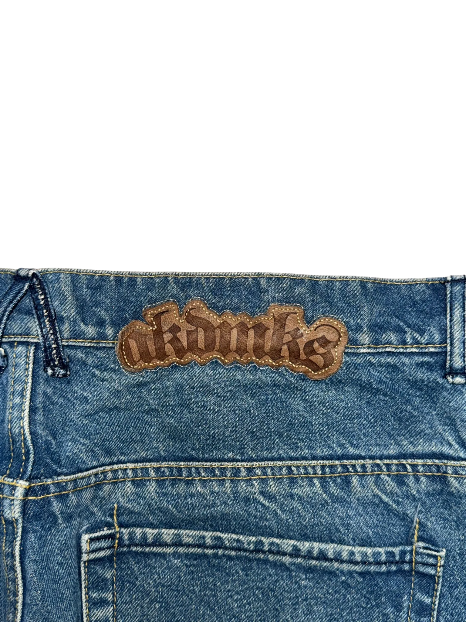 [V0815de] Vintage y2k Akademiks blaue baggy jeans