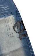 [V0815de] Vintage y2k Akademiks blaue baggy jeans