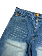 [V0815de] Vintage y2k Akademiks blaue baggy jeans