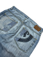[V0962de] Vintage y2k Ecko blaue baggy jeans