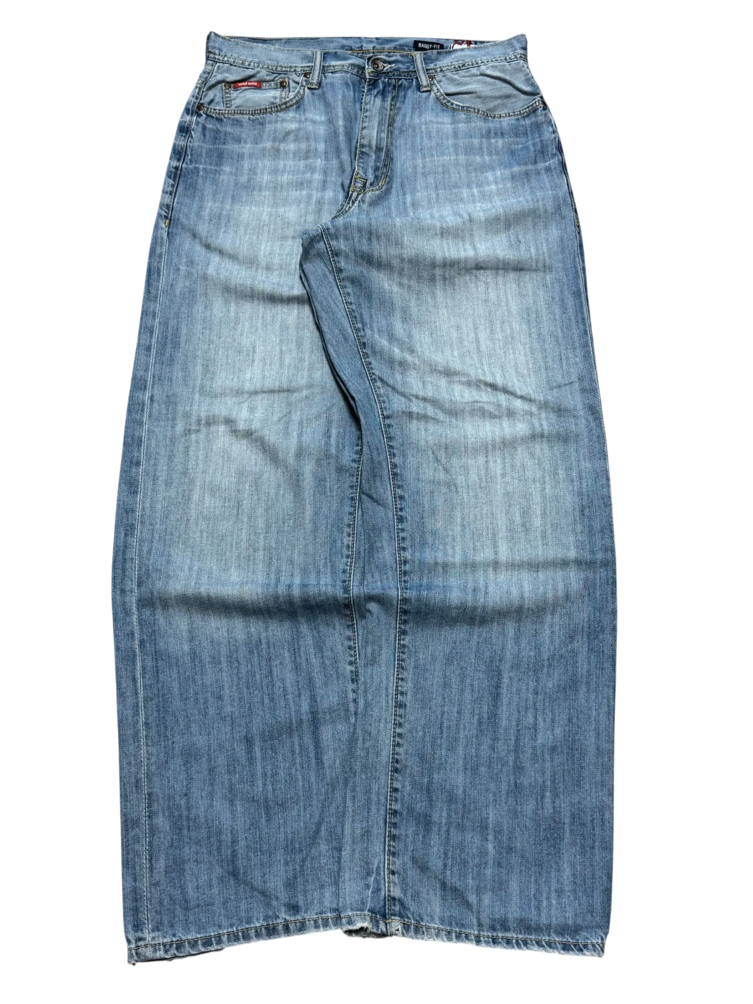 [V0962de] Vintage y2k Ecko blaue baggy jeans