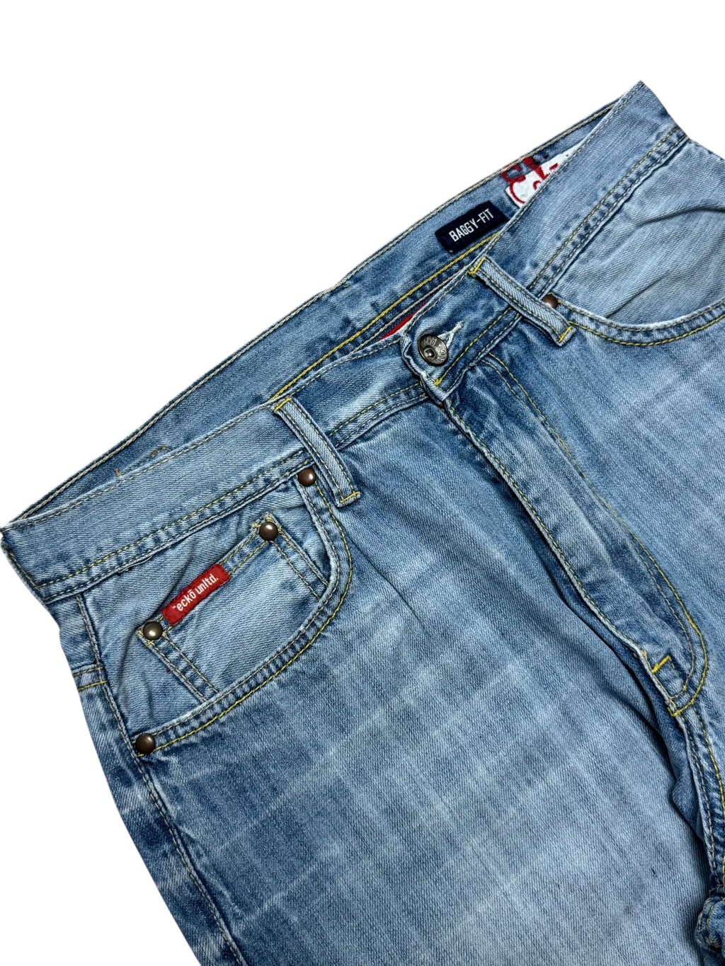 [V0962de] Vintage y2k Ecko blaue baggy jeans