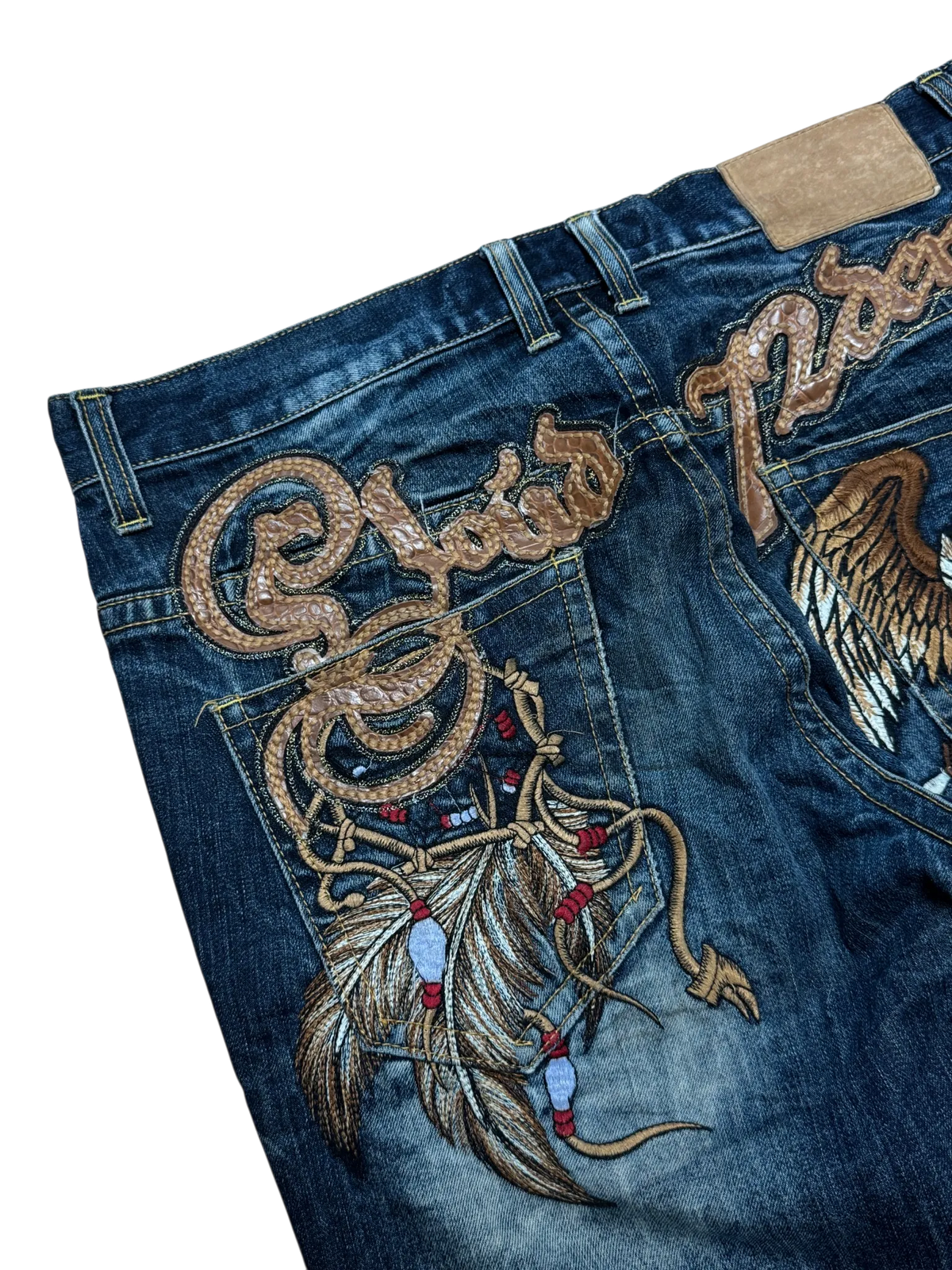 [V0683] Vintage y2k Cloud72 blaue baggy jeans