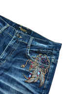[V0683] Vintage y2k Cloud72 blaue baggy jeans
