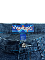 [V0730] Vintage y2k Evolution blaue baggy jeans