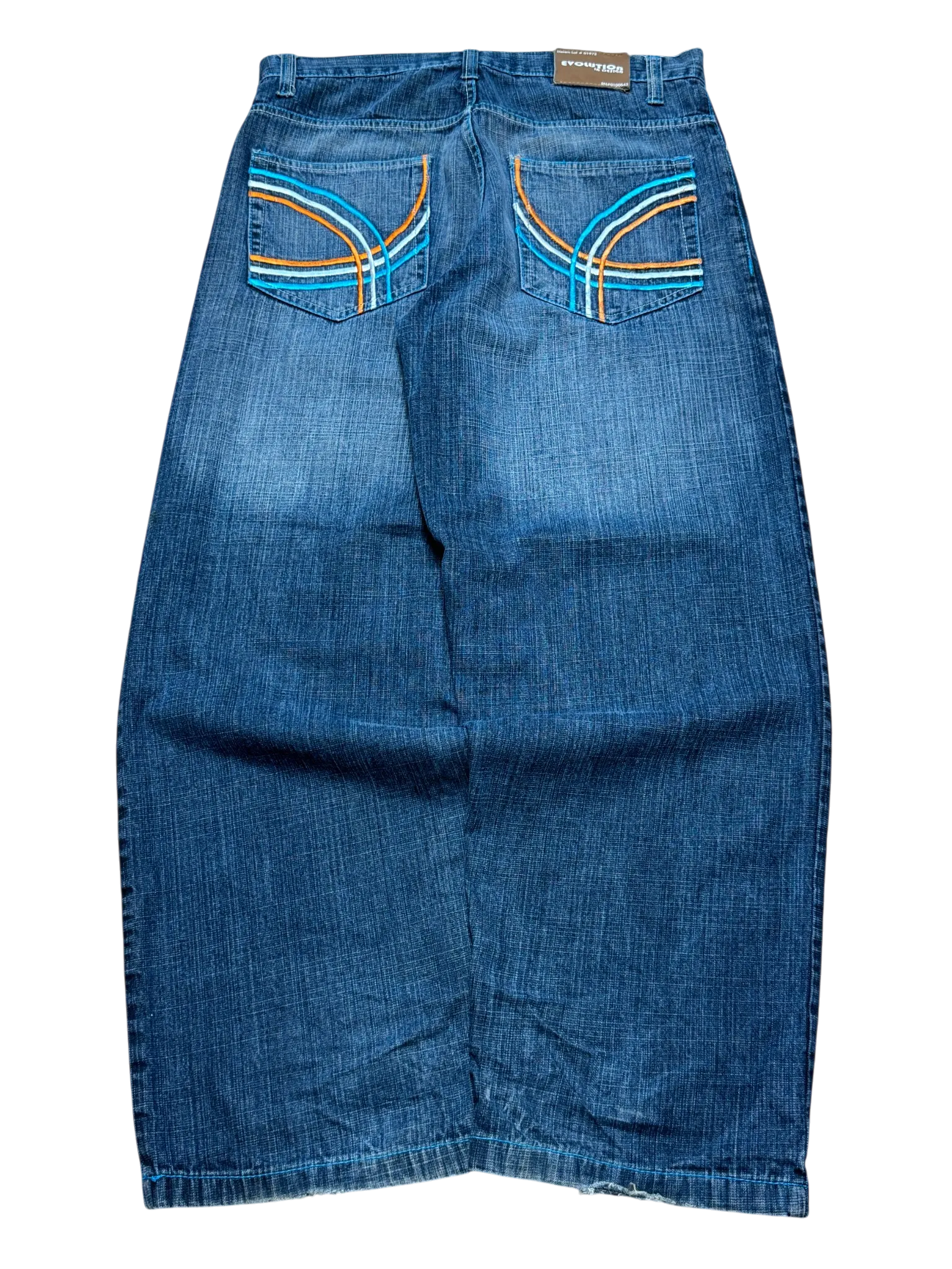 [V0730] Vintage y2k Evolution blaue baggy jeans