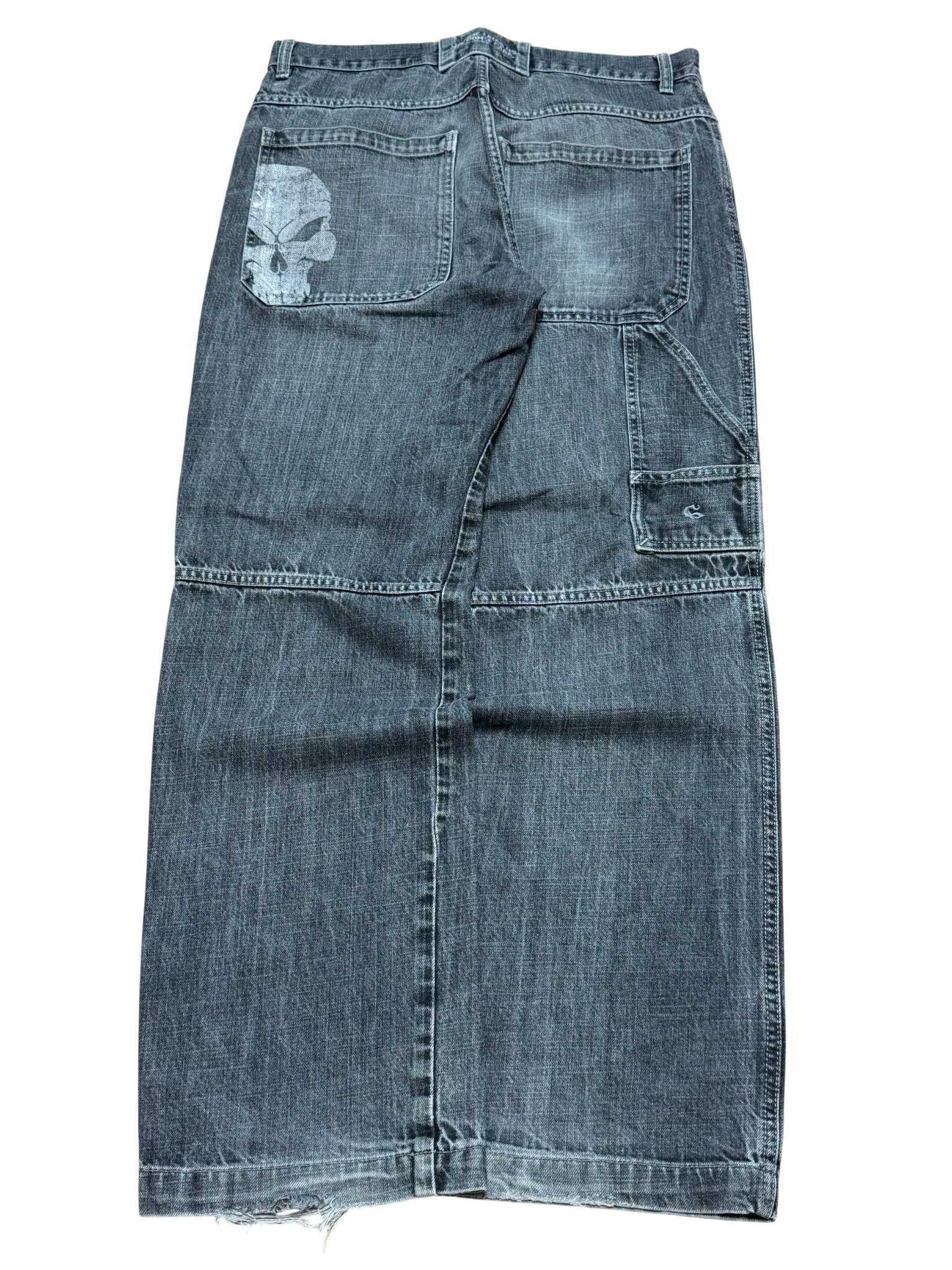 [V0913] Vintage y2k / 2000s Hooligan graue baggy jeans
