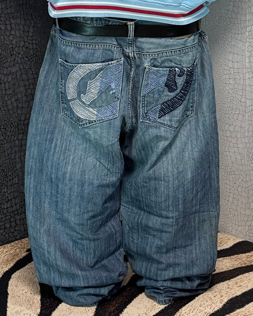 [V0943] Vintage y2k / 2000s Ecko blaue baggy jeans