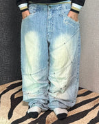 [V0939] Vintage y2k / 2000s Karl Kani blaue baggy jeans
