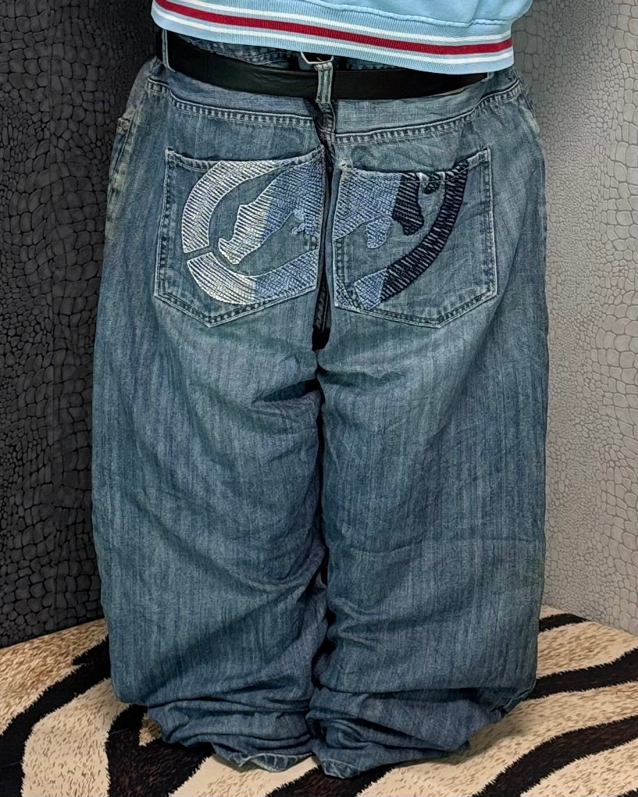 [V0943] Vintage y2k / 2000s Ecko blaue baggy jeans