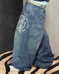 [V0925] Vintage y2k / 2000s Phat Farm blaue baggy jeans