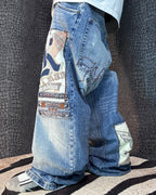 [V0892] Vintage y2k Karl Kani blaue baggy jeans