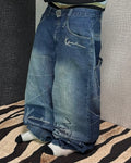 [V0941] Vintage y2k / 2000s Karl Kani blaue baggy jeans