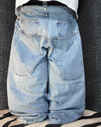 [V0671] Vintage y2k Utility blaue baggy jeans