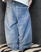 [V0470] Vintage y2k E&Q blaue baggy jeans