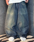 [V0366] Vintage y2k Brooklyn Basement marineblaue baggy jeans