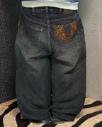 [V0927] Vintage y2k / 2000s Sean John marineblaue baggy jeans
