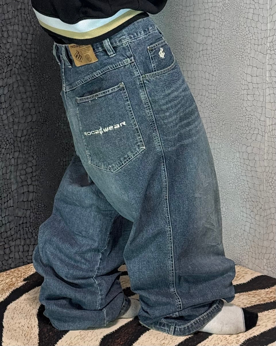 [V0933] Vintage y2k / 2000s Rocawear blaue baggy jeans