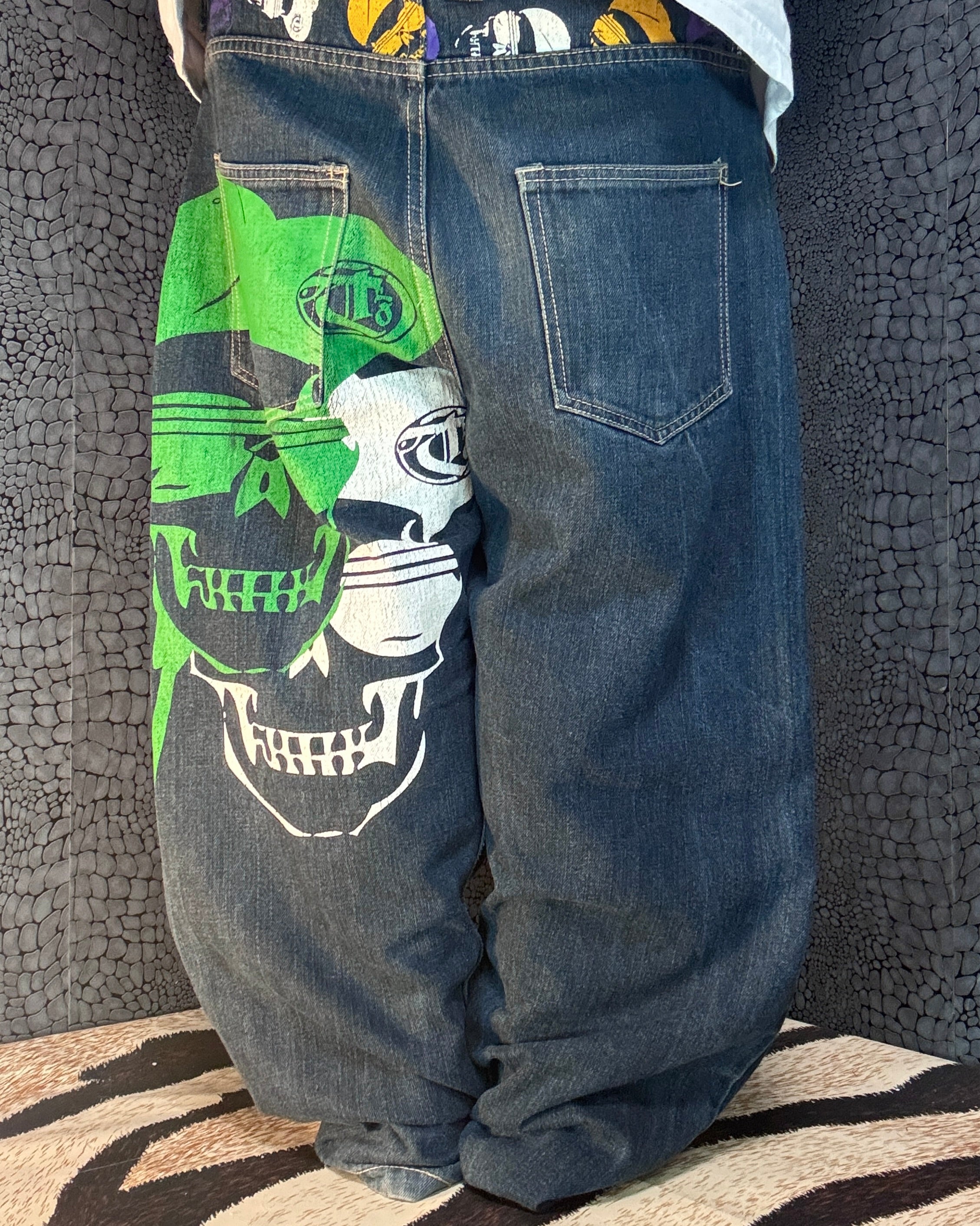 [V0894de] Vintage y2k Townz blaue baggy jeans