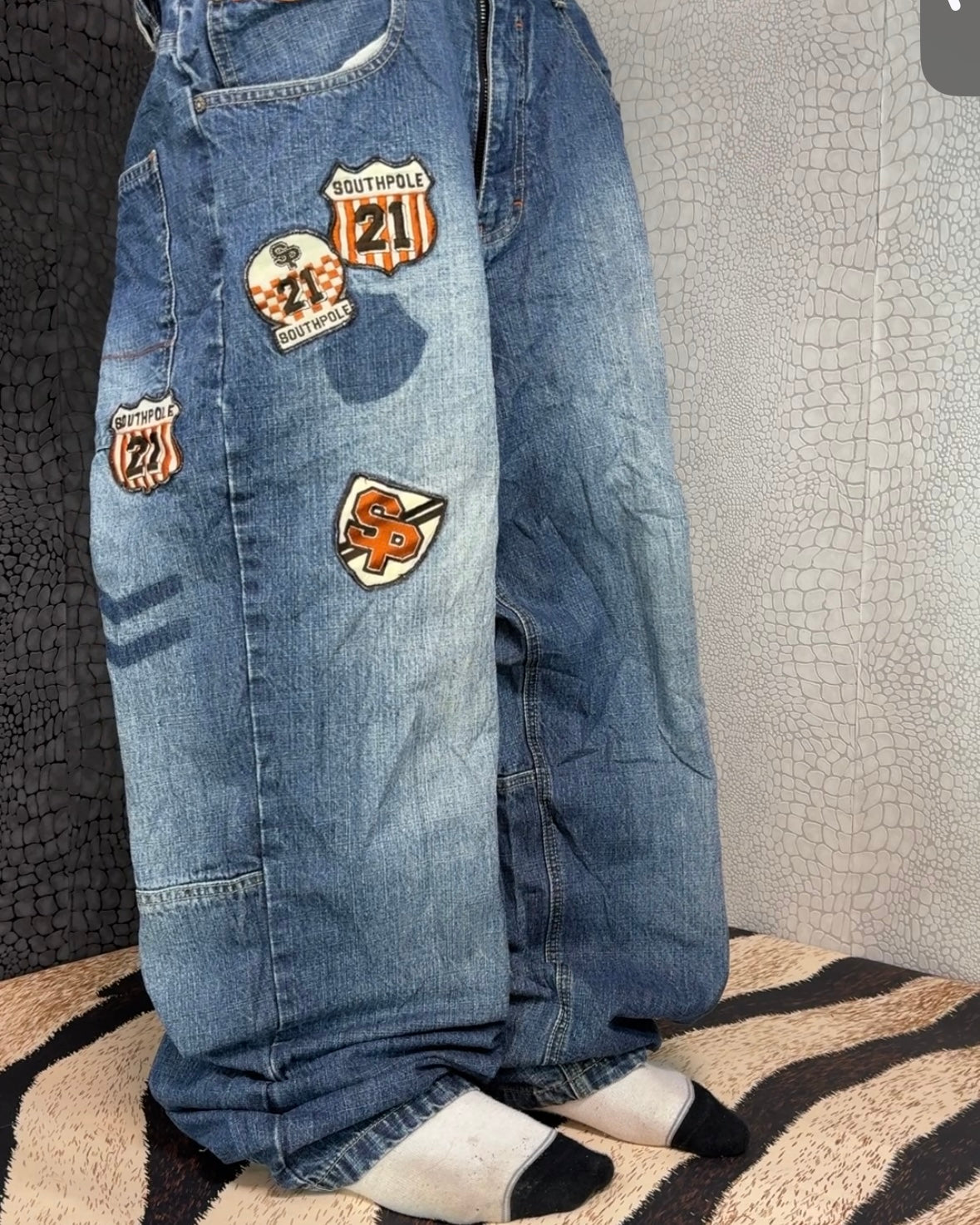 [V0957] Vintage y2k / 2000s Southpole blaue baggy jeans