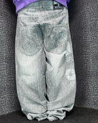 [V0889de] Vintage y2k Southpole graue baggy jeans