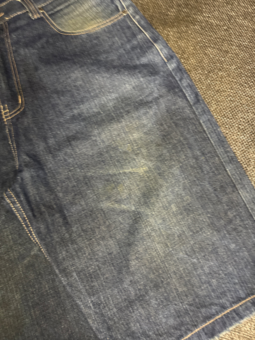 [V0867de] Vintage seltene Townz y2k / 2000s marineblaue baggy jeans shorts