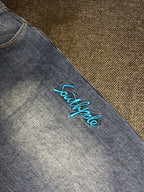 [V0156de] Vintage seltene Southpole y2k / 2000s blaue baggy jeans shorts