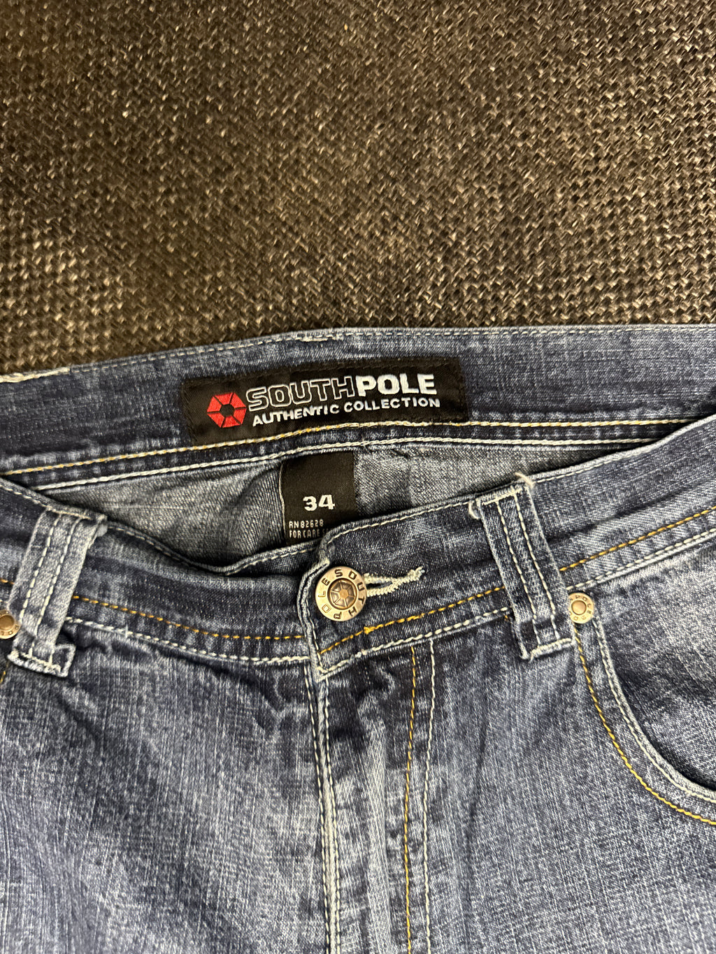[V0156de] Vintage seltene Southpole y2k / 2000s blaue baggy jeans shorts