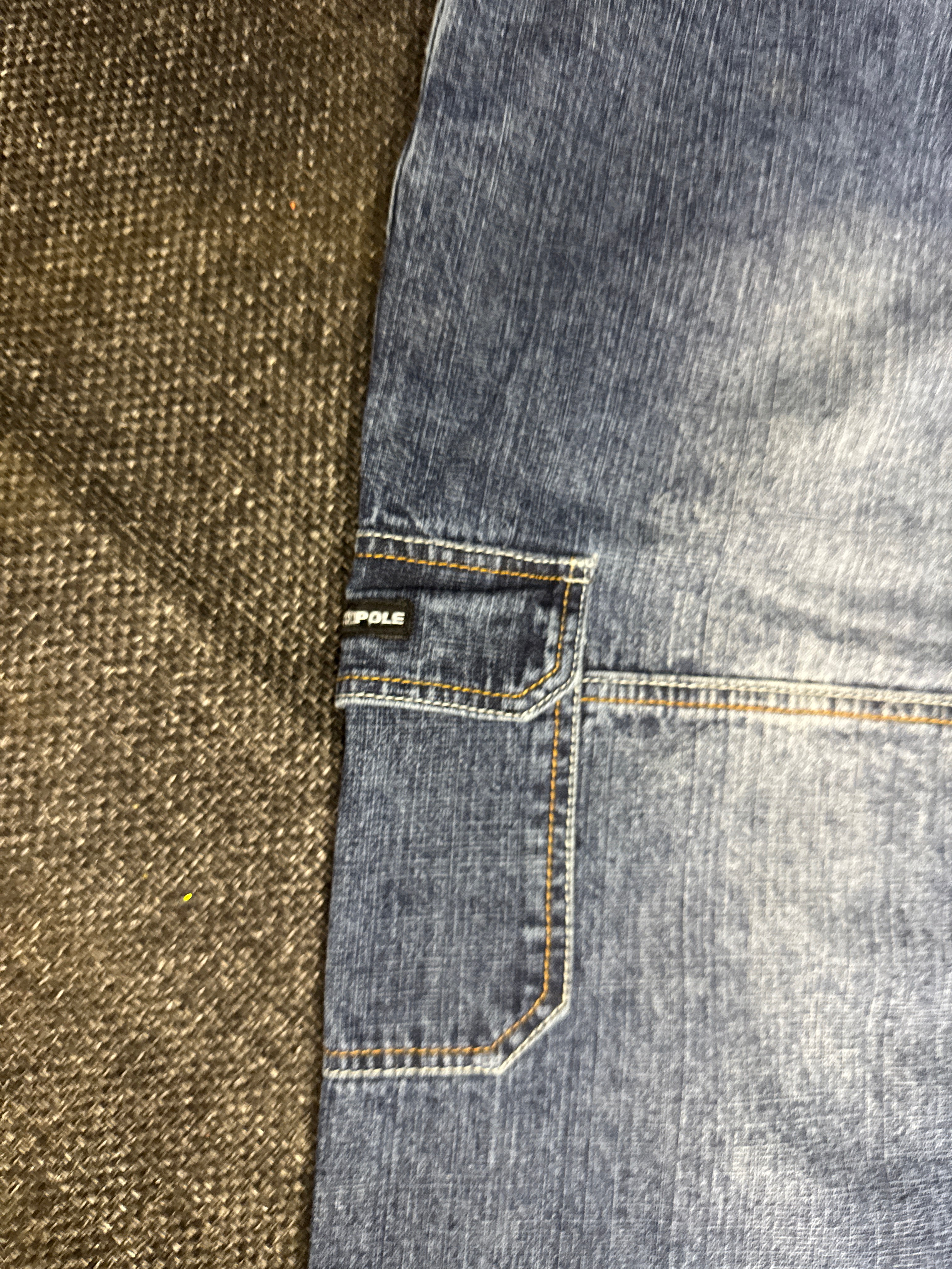 [V0156de] Vintage seltene Southpole y2k / 2000s blaue baggy jeans shorts