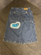 [V0156de] Vintage seltene Southpole y2k / 2000s blaue baggy jeans shorts