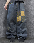 [V0856de] Vintage y2k Majah Flavah blaue baggy jeans