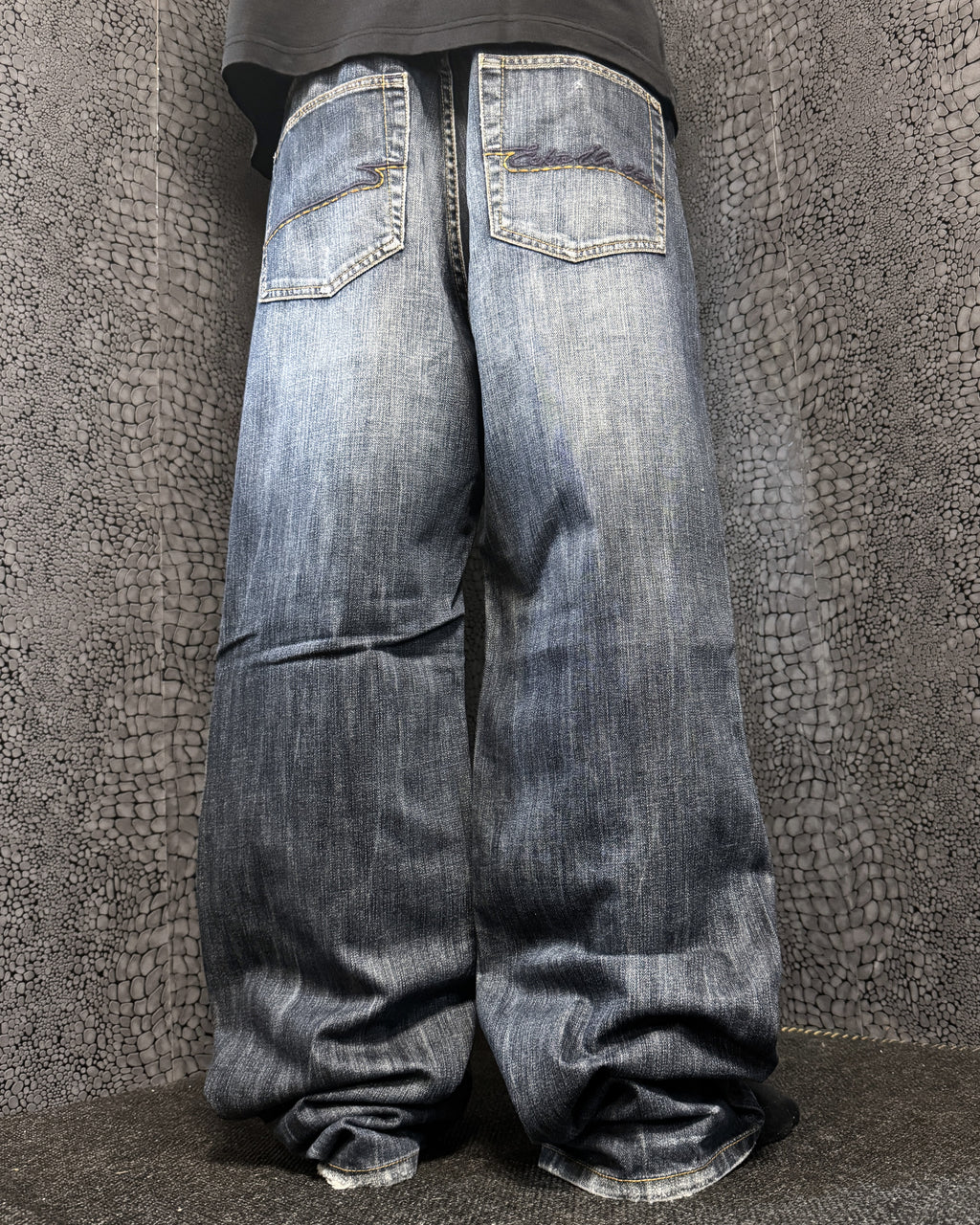 [V0670] Vintage y2k Ecko marineblaue baggy jeans