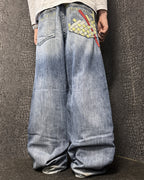 [V0893] Vintage y2k Ecko blaue baggy jeans