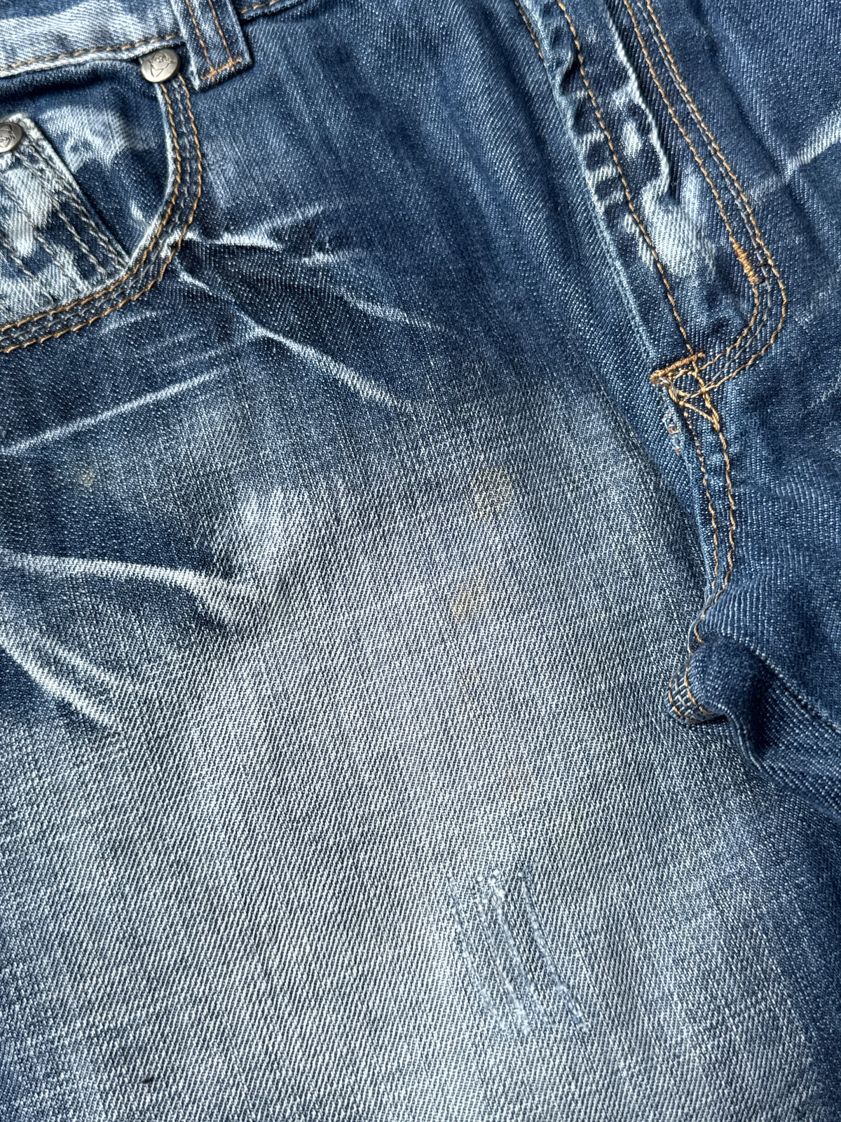 [V0960de] Vintage y2k Kosmo Lupo blaue straight jeans