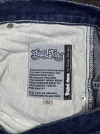 [V0758de] Vintage y2k Karl Kani marineblaue baggy jeans shorts (Street Lyrics - Original Citywear)