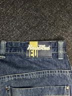 [V0134de] Vintage seltene Raw Blue y2k / 2000s baggy jeans shorts