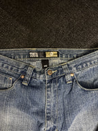 [V0148de] Vintage seltene Southpole y2k / 2000s blaue baggy jeans shorts (Gold Tab)