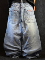 [V0796] Vintage y2k Mido Jeans blaue baggy jeans
