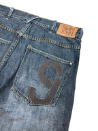 [V0926] Vintage y2k / 2000s Sean John graue baggy jeans