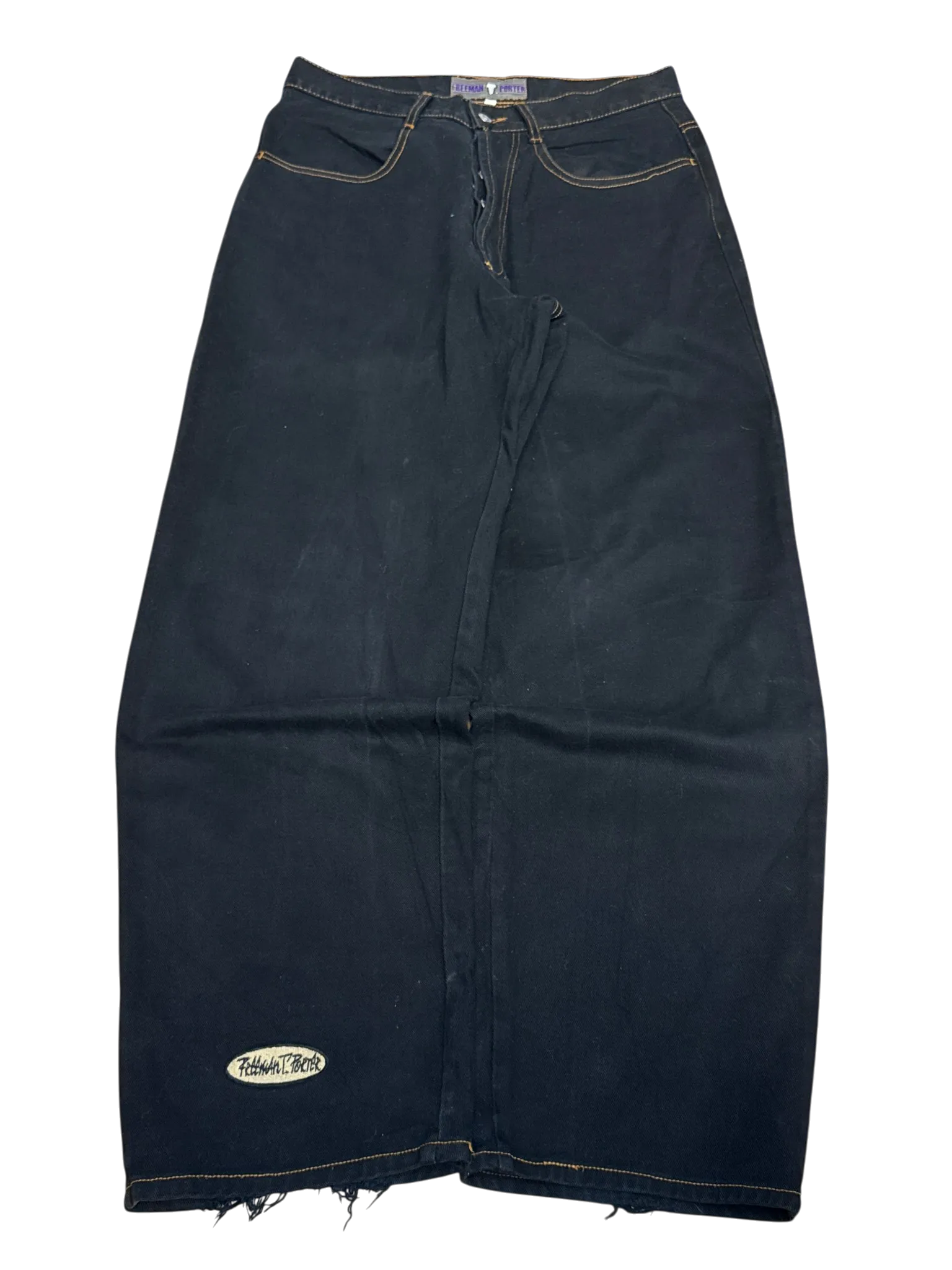 [V0916] Vintage y2k / 2000s Freeman T. Porter schwarze baggy jeans