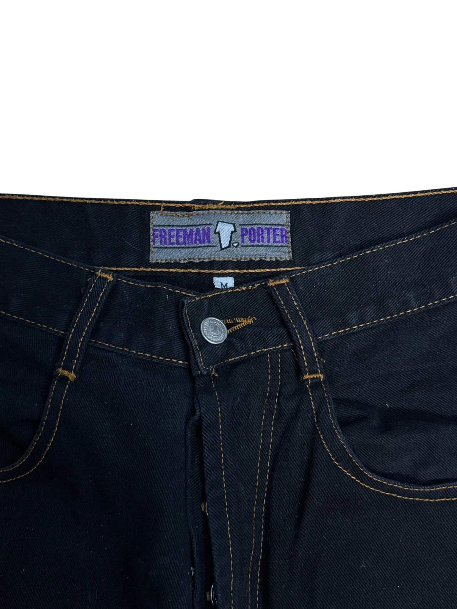 [V0916] Vintage y2k / 2000s Freeman T. Porter schwarze baggy jeans