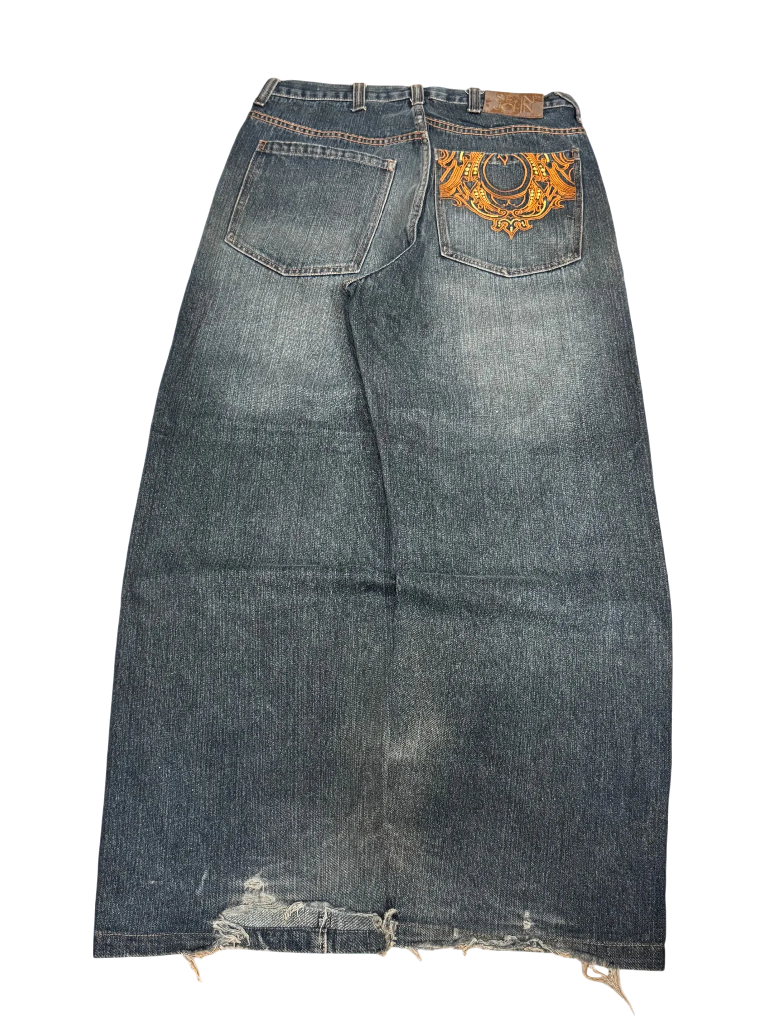 [V0927] Vintage y2k / 2000s Sean John marineblaue baggy jeans