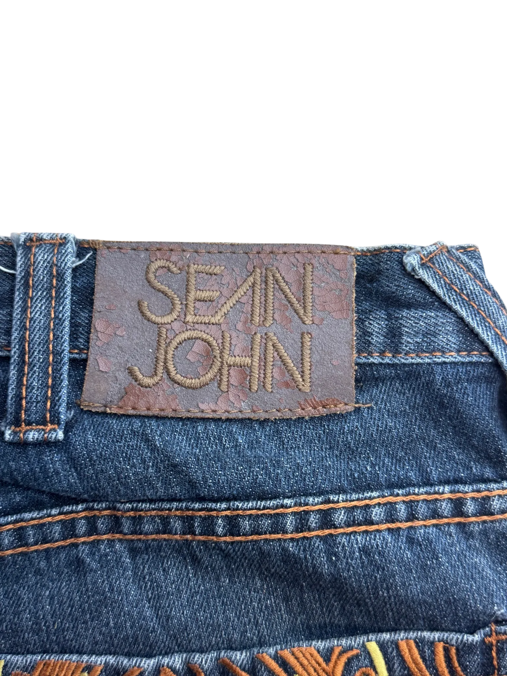 [V0927] Vintage y2k / 2000s Sean John marineblaue baggy jeans